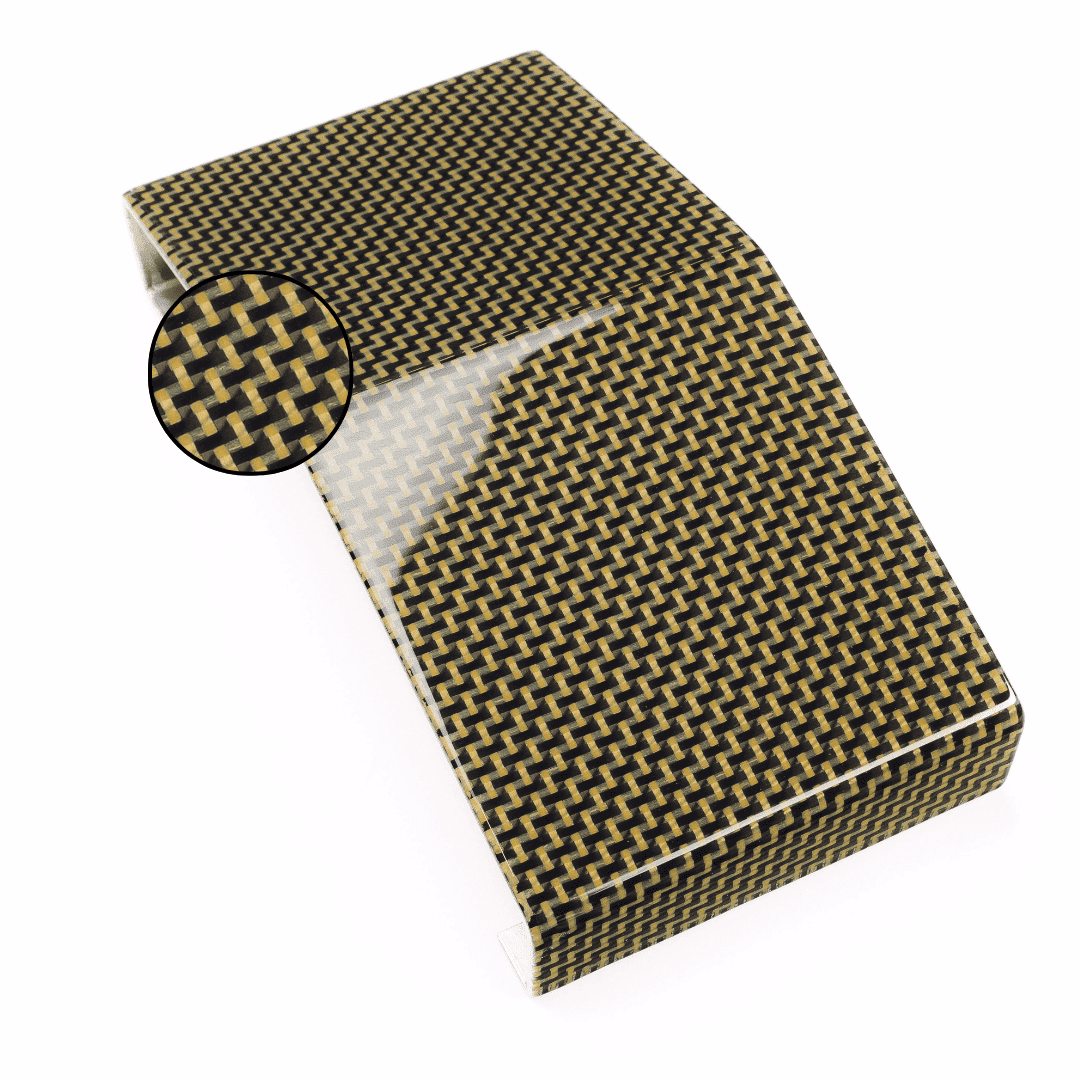 Carbonfasermuster für Fahrzeug-Optik und Gewichtseinsparung.