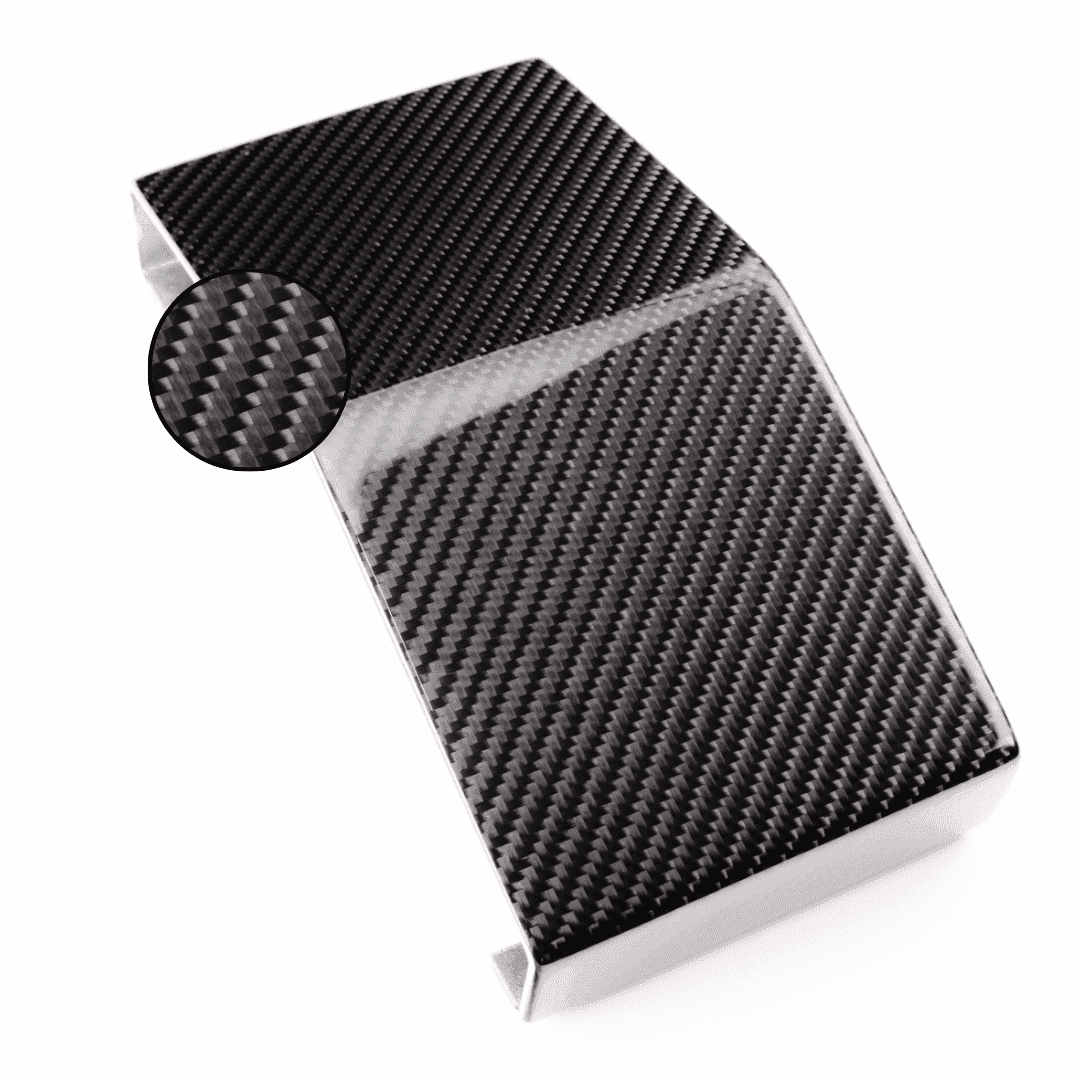 Leistungsstarker Kohlefaser-Auspuffblende für Automobile, hochwertige Carbon-Optik.