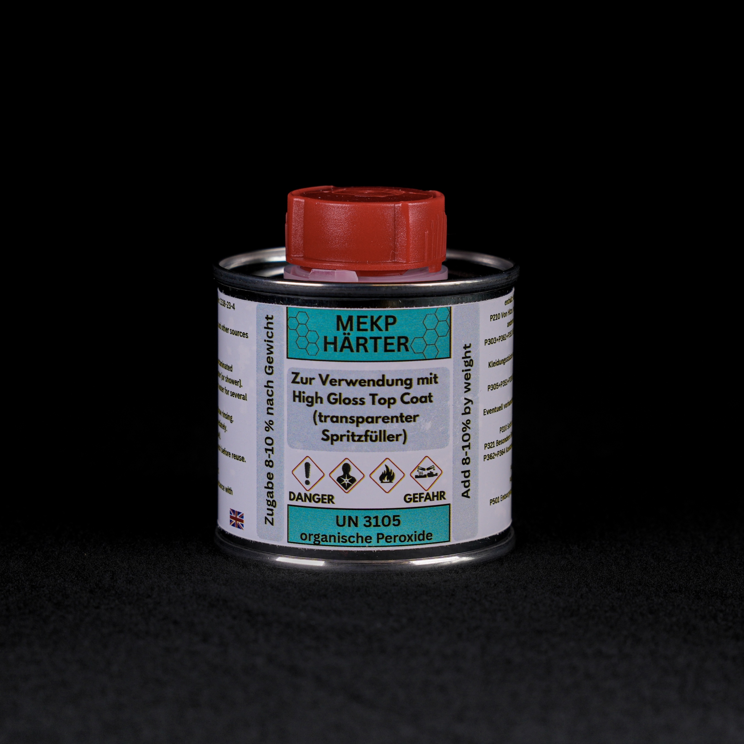 MEKP Hardener 100ml - For Gloss Coat & Polyester Resins