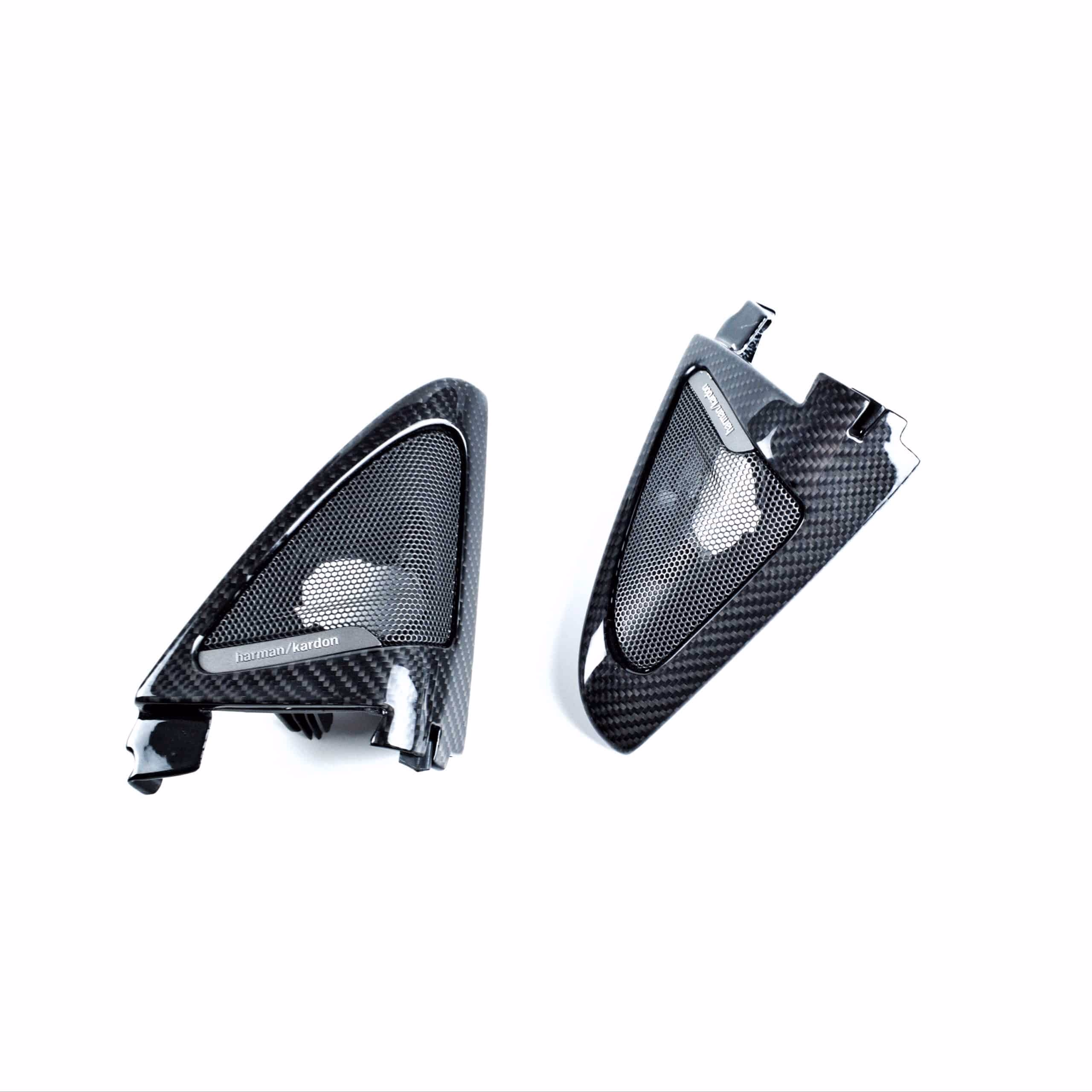 Leistungsstarke Carbon-Karbonlautsprecher fĂĽr Automobil-Upgrade, hochwertiges Sounddesign, Harman/Kardon, leichtes Carbon-Design.