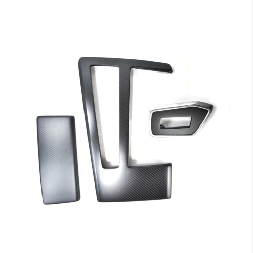 Carbon modifications schwarz und silber CarCarbon-Lettering für Autotuning.