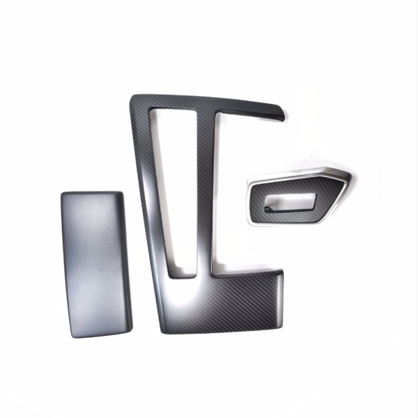 Carbon modifications schwarz und silber CarCarbon-Lettering für Autotuning.