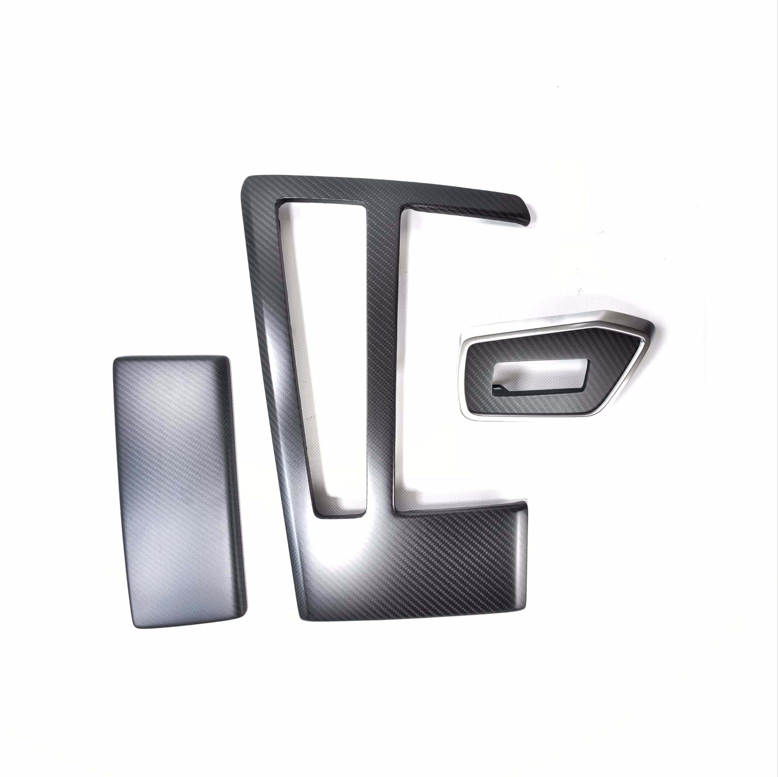 Carbon modifications schwarz und silber CarCarbon-Lettering fĂĽr Autotuning.