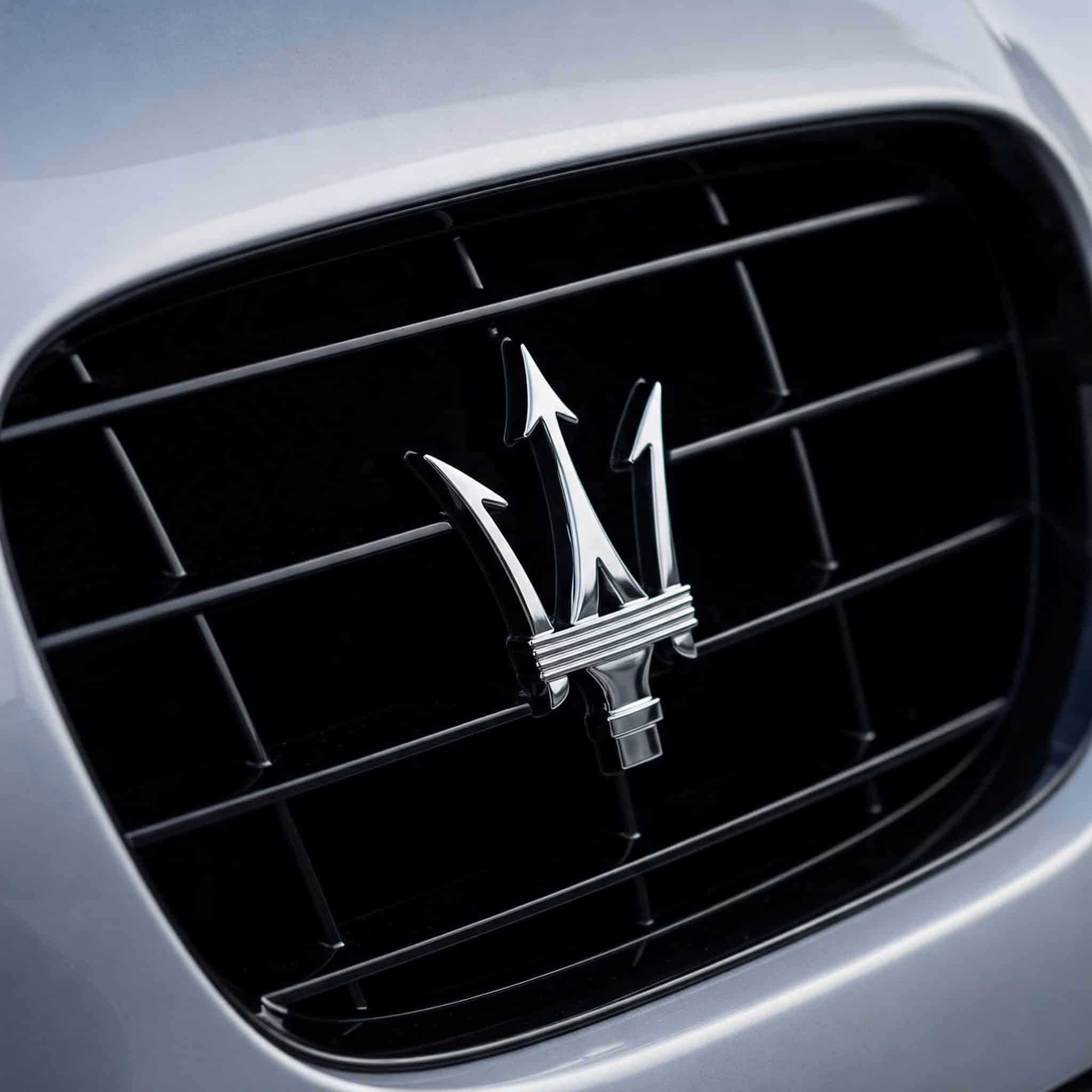 Luftauslass mit Maserati-Logo aus Carbon-Modifikationen für autoschlankes Design.