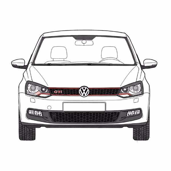 Leistungsstarker VW Golf GTI mit Carbon-Design, Motorsport-Akzent, Performance und individuelle Fahrzeugoptimierung.