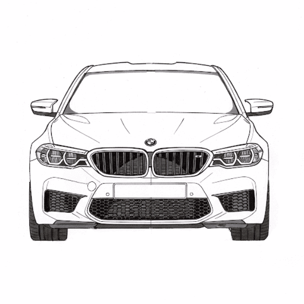 Powerful BMW with carbon rims and sporty body design for maximum driving pleasure.