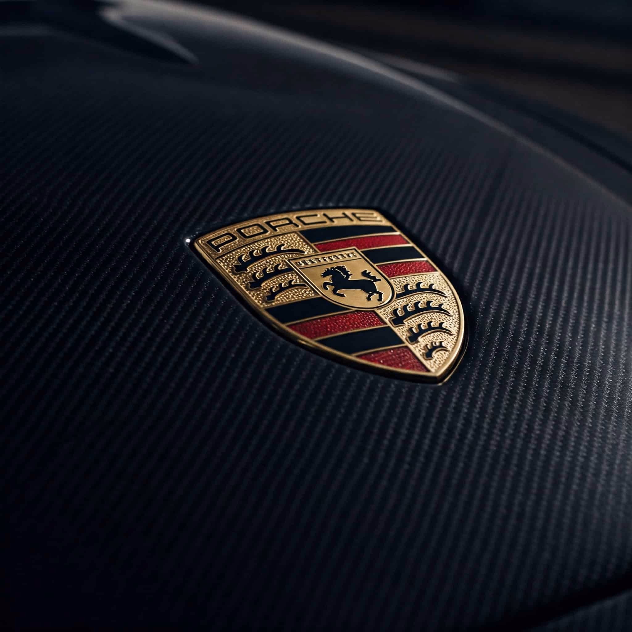 Luxusautomarke Porsche mit Carbon-Details, hochwertig verarbeitet und stilvoll präsentiert.