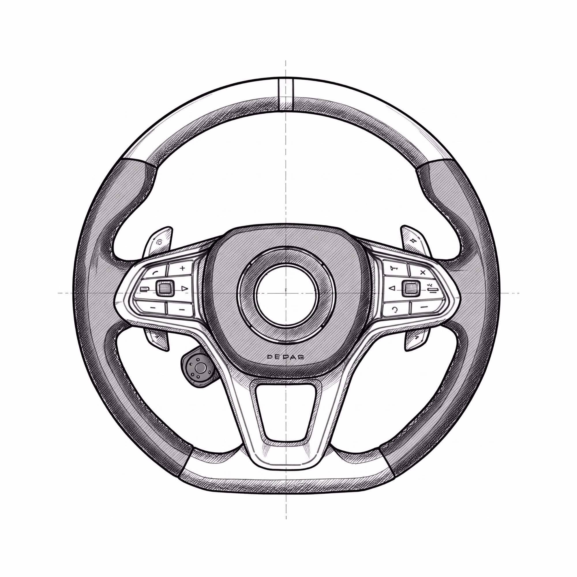 Leitwerk aus Carbon für Fahrzeuge, sportliches Design und leichte Gewichtsreduzierung.