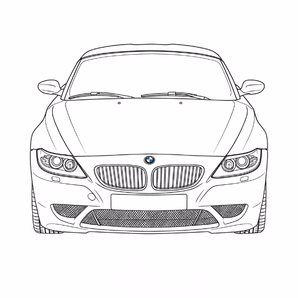 Performance-enhancing carbon hood for BMW, high-quality vehicle modification, aerodynamics, racing design.