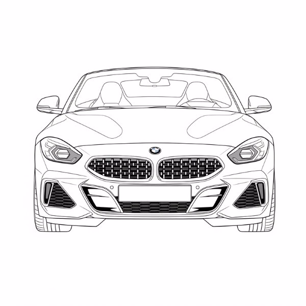 2. high-quality carbon design for BMW Roadster.