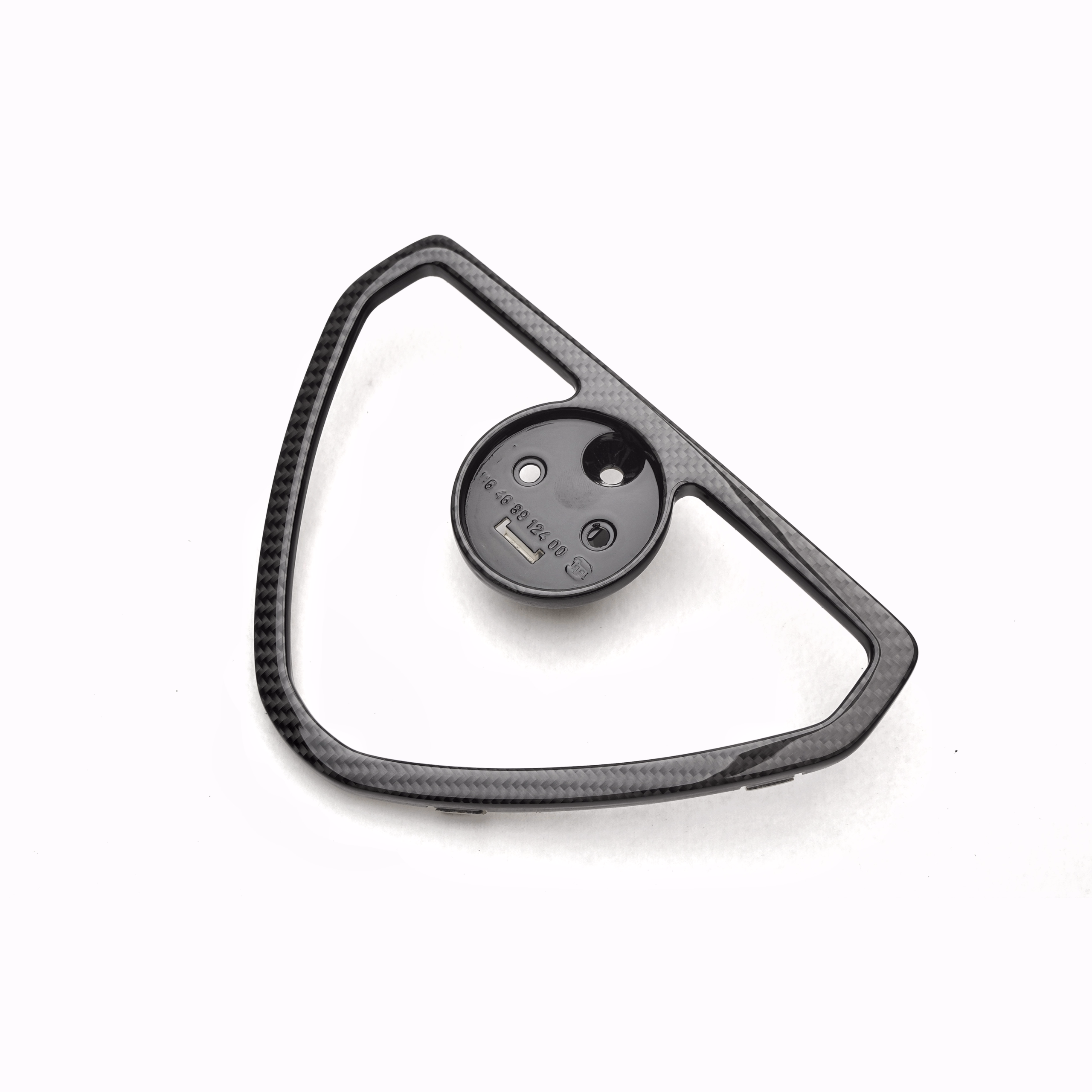 Leichtes Carbon-Kühlergrillrahmen mit integrierter Kameraabdeckung für sportliche Fahrzeugoptik.