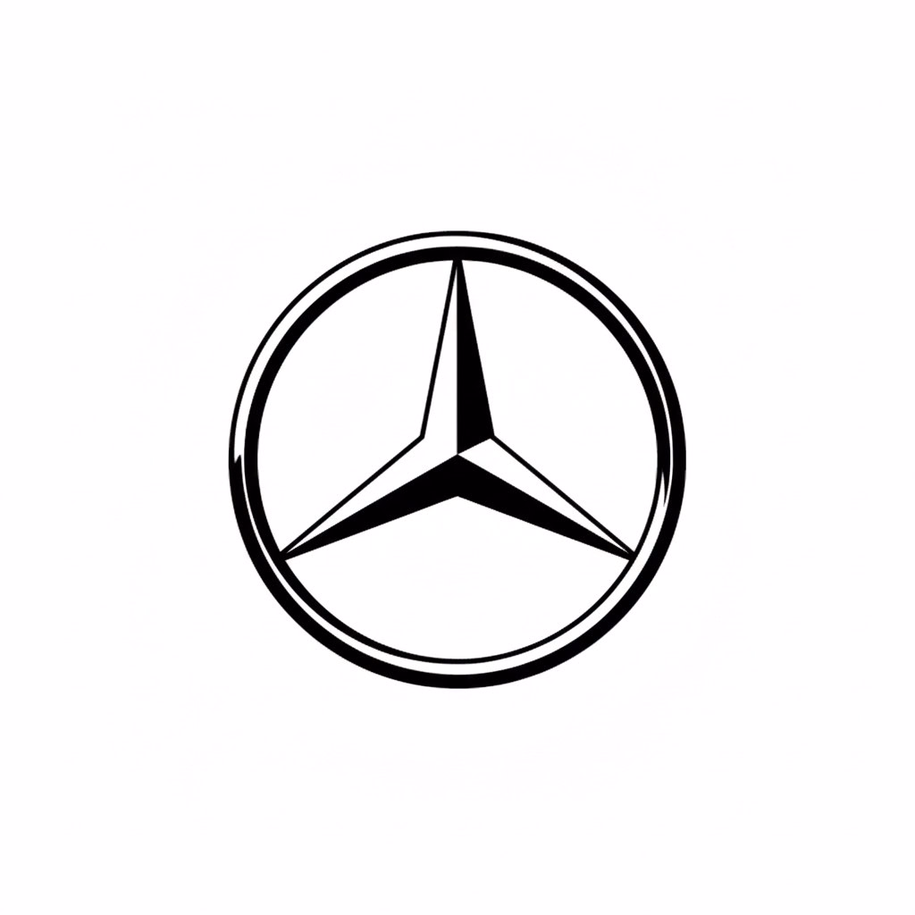 Leuchtendes Mercedes-Benz Logo, exklusive Fahrzeugaufkleber, Carbon-Optik, Zubehör, Design, Car Modification.