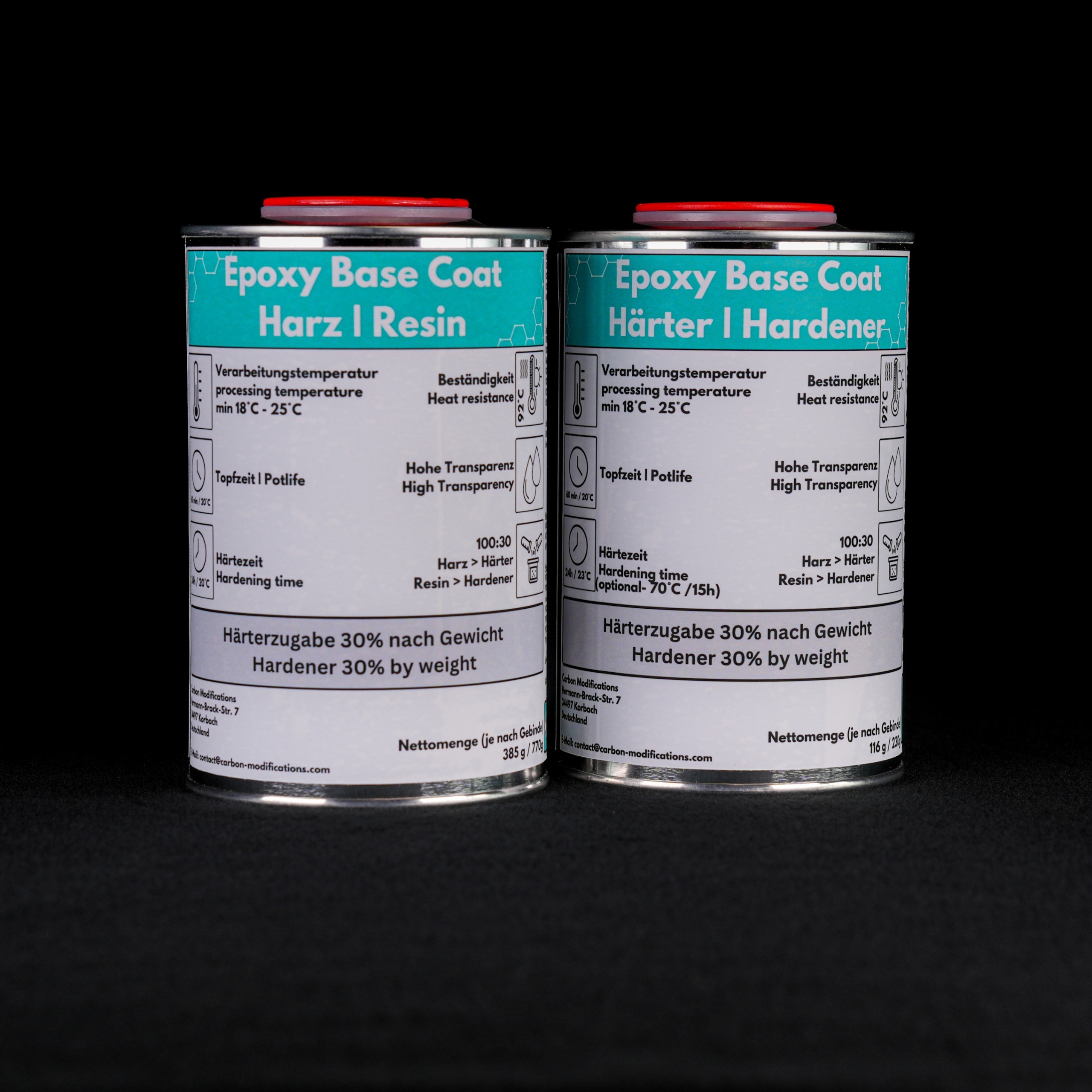 Epoxy Base Coat Set für Carbon Veredelung inkl. Härter